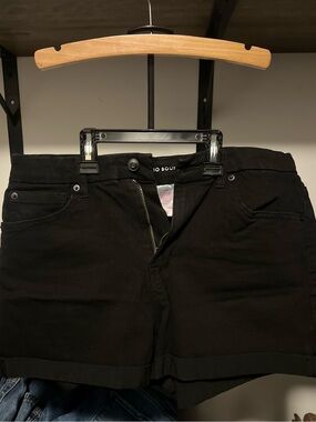 No Boundaries Black Jeans Shorts